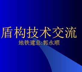 盾構(gòu)技術(shù)交流免費下載 軌道工程